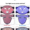 red light beauty mask with neck beauty instrument skin rejuvenation color light silicone led spectrum large row light mask
