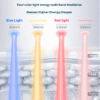 red light beauty mask with neck beauty instrument skin rejuvenation color light silicone led spectrum large row light mask