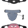 red light beauty mask with neck beauty instrument skin rejuvenation color light silicone led spectrum large row light mask