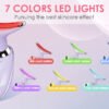 cross border neck beauty instrument, massage neck wrinkle instrument, 7 color introduction instrument, vibration beauty instrument, v face instrument, special small dolphin beauty neck instrument