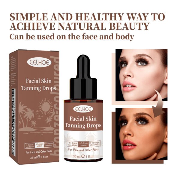 eelhoe facial tanning serum outdoor sunbathing helps to beautify the skin to create a bronzed skin tanning serum