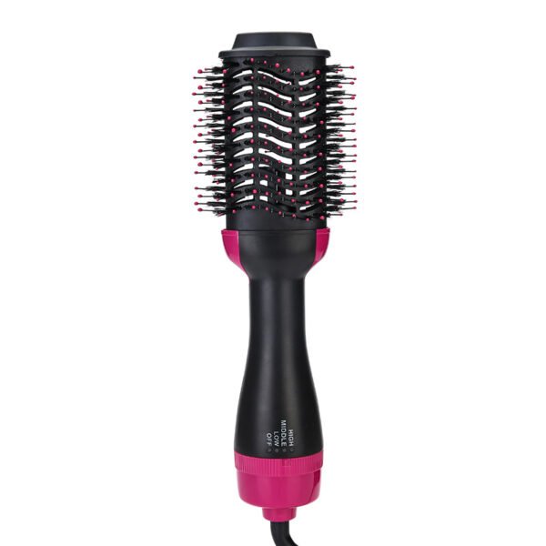 ski hair dryer brush set, ionic technology 3 in 1 red & black combo – hair dryer, straightener & curling iron for all hair types