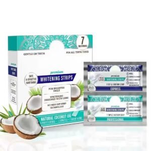 coconut oil whitening strips for yellow teeth