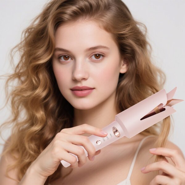 hatteker rechargeable automatic rotating curling iron 25mm cordless household big wave curling curling iron