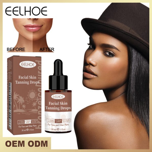 eelhoe facial tanning serum outdoor sunbathing helps to beautify the skin to create a bronzed skin tanning serum