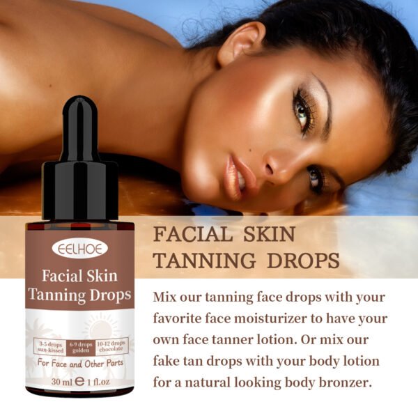 eelhoe facial tanning serum outdoor sunbathing helps to beautify the skin to create a bronzed skin tanning serum