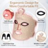 fda red and blue light silicone mask photon mask facial rejuvenation device large spectrometer led beauty spot removal