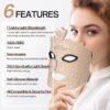 fda red and blue light silicone mask photon mask facial rejuvenation device large spectrometer led beauty spot removal